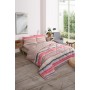 ETE HOMETEX ÇİFT KİŞİLİK LÜX WELSOFT YORGAN SETİ 195X215CM TASEL BEJ 8696474231952